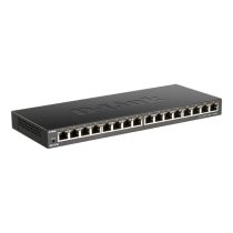 D-LINK Switch 16x1000Mbps Fémházas Asztali, DGS-1016S/E