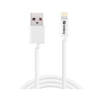 SANDBERG Töltőkábel, USB>Lightning MFI 1m White