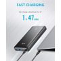 ANKER Powerbank PowerCore III Elite 25600mAh, 87W, USB-C, USB-A, fekete - A1291H11