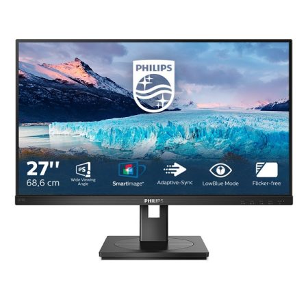 PHILIPS IPS monitor 27" 272S1AE, 1920x1080, 16:9, 250cd/m2, 4ms, VGA/DVI/DisplayPort/HDMI, Pivot, hangszóró