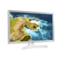 LG smart monitor/TV 23.6" 24TQ510S-WZ, 1366x768, 16:9, 250cd/m2, 2xHDMI/USB/WiFi/Bluetooth, hangszóró, fehér