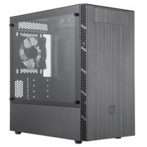   COOLER MASTER Ház Mini Tower ATX MasterBox MB400L ODD foglalattal, 1db Ventilátorral, Tápegység nélkül, Üvegfalú, szürke