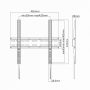 SBOX PLB-2544F fali konzol, fix, 32"-55", 400x400, max 35 kg