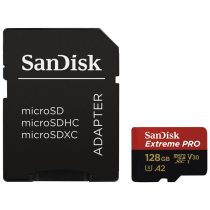   SANDISK 214504, MICROSDXC EXTREME PRO KÁRTYA 128GB, 200MB/s C10, V30, UHS-I, U3, A2