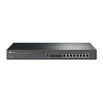   TP-LINK Vezetékes VPN Router 2xSFP+(10GE) + 1xWAN/LAN(1GE) + 8xWAN/LAN(1GE) + 1xkonzol port + 2xUSB, ER8411