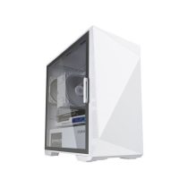   ZALMAN Ház Mini ATX Z1 ICEBERG WHITE Tápegység nélkül, Fehér Üvegfalú