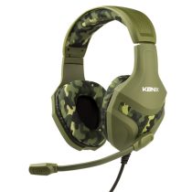   KONIX - MYTHICS PS4 Fejhallgató PS-400 Vezetékes Gaming Stereo Mikrofon, Terepmintás