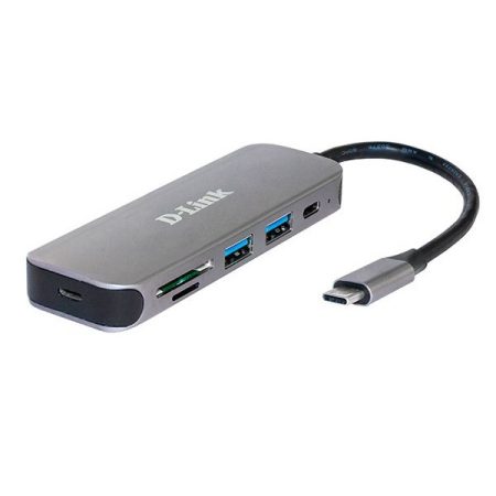 D-LINK USB-C HUB 2xUSB + 2xUSB-C + 1xSD + 1xMicroSD, DUB-2325/E