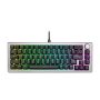 COOLER MASTER Vezetékes Billentyűzet CK720 65% RGB Mechanikus Gaming, White Switch, magyar, szürke