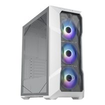   COOLER MASTER Ház Midi ATX MasterBox TD500 MESH V2 ARGB, 3db ARGB Ventilátorral, Tápegység nélkül, Edzett Üveg, fehér