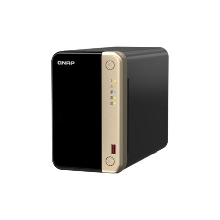 QNAP NAS 2 fiókos Celeron N5095 4x2,9GHz, 8GB RAM, 2x2500Mbps, HDMI 2.1, 2xM.2 2280 Slot, 2xUSB3.2Gen2 - TS-264-8G