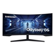   SAMSUNG Ívelt Gaming 165Hz VA monitor 34" G5, 3440x1440, 21:9, 250cd/m2, 1ms, HDMI/DisplayPort