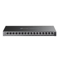   TP-LINK Switch 16x1000Mbps (8xPOE+/8xPOE), Fémházas Asztali/Rackes Menedzselhető, SG2016P