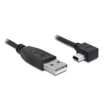   DELOCK kábel USB 2.0-A male > USB mini-B male 90 fokos 0.5m