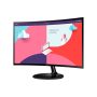 SAMSUNG Ívelt VA monitor 24" S36C, 1920x1080, 16:9, 250cd/m2, 4ms, HDMI/VGA