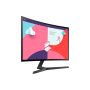 SAMSUNG Ívelt VA monitor 27" S36C, 1920x1080, 16:9, 250cd/m2, 4ms, HDMI/VGA