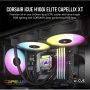 CORSAIR CPU hűtő iCUE H100i ELITE CAPELLIX XT (vízhűtés), 2 Ventilátoros, LGA1700 támogatással, fekete