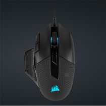   CORSAIR Vezetékes Egér Gaming, NIGHTSWORD RGB Tunable, 8 programozható gomb, RGB Világítás, 18000dpi, fekete