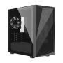 COOLER MASTER Ház Mini Tower ATX CMP 320L, 1db Ventilátorral, Tápegység nélkül, Üvegfalú, Fekete