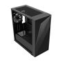 COOLER MASTER Ház Mini Tower ATX CMP 320L, 1db Ventilátorral, Tápegység nélkül, Üvegfalú, Fekete