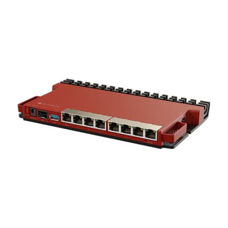 MIKROTIK Vezetékes Router 8x1000Mbps + 1x2500Mbps SFP, 1xUSB3.0,  Menedzselhető, Rackes - L009UiGS-RM