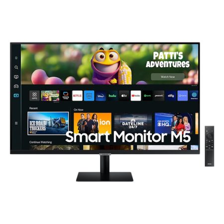 SAMSUNG Smart VA monitor 27" M5, 1920x1080, 16:9, 250cd/m2, 4ms, 2xHDMI/2xUSB/HDCP/WiFi/Bluetooth, hangszóró