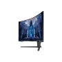 SAMSUNG Ívelt Gaming 165Hz VA monitor 32" G75NB, 3840x2160, 16:9, 350cd/m2, 1ms, 2xHDMI/DisplayPort/2xUSB, Pivot