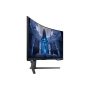 SAMSUNG Ívelt Gaming 165Hz VA monitor 32" G75NB, 3840x2160, 16:9, 350cd/m2, 1ms, 2xHDMI/DisplayPort/2xUSB, Pivot