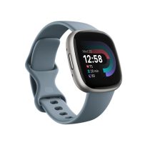   FITBIT Versa 4 okosóra (Waterfall Blue / Platinum Aluminium)