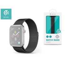   DEVIA APPLE WATCH FÉM SZÍJ - ELEGANT SERIES MILANESE LOOP - 42/44/45/49 MM - SPACE BLACK