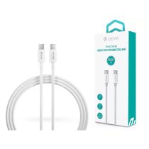   DEVIA USB TYPE-C - USB TYPE-C ADAT- ÉS TÖLTŐKÁBEL 1,5 M-ES VEZETÉKKEL - SMART SERIES 100W C TO C PD CABLE - 100W - FEHÉR