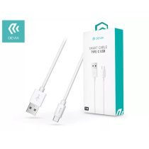   DEVIA USB - USB TYPE-C ADAT- ÉS TÖLTŐKÁBEL 1 M-ES VEZETÉKKEL - SMART USB TYPE-C 2.0 CABLE - WHITE