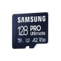 SAMSUNG Memóriakártya, PRO Ultimate microSD with Reader 128GB, Class 10, V30, A2, Grade 3 (U3), R200/W130, +Adapter