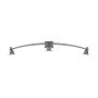 MULTIBRACKETS Asztali konzol (3 képernyős rögzítőkar), M VESA Desktopmount Triple Desk Clamp 15-24" (max.VESA:100x100mm)