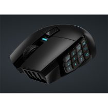   CORSAIR Vezeték Nélküli Egér Gaming, SCIMITAR ELITE WIRELESS MMO, 16 programozható gomb, 26000dpi, fekete