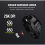 CORSAIR Vezeték Nélküli Egér Gaming, SCIMITAR ELITE WIRELESS MMO, 16 programozható gomb, 26000dpi, fekete