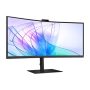 SAMSUNG Ívelt VA monitor 34" S65VC, 3440x1400, 21:9, 350cd/m2, 5ms, HDMI/DisplayPort/2xUSB/USB-C/LAN, hangszóró&webkam.