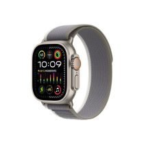   APPLE Watch Ultra2 Cellular, 49mm Titanium Case w Green/Grey Trail Loop - M/L