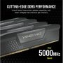 CORSAIR Memória VENGEANCE DDR5 16GB 5200MHz CL40, INTEL (Kit of 2), fekete