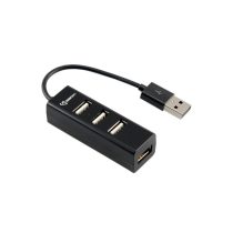 SBOX USB HUB, Fekete, 4xUSB 2.0