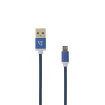   SBOX Kábel, CABLE USB A Male -> MICRO USB Male 1.5 m Blue