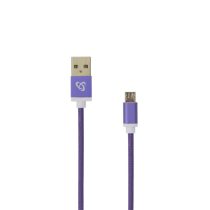   SBOX Kábel, CABLE USB A Male -> MICRO USB Male 1.5 m Purple