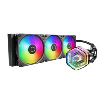   COOLER MASTER CPU hűtő MASTERLIQUID 360 ATMOS (vízhűtés), 3 Ventilátoros, ARGB Gen2, fekete