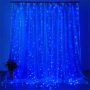 COLORWAY LED szalag, LED garland ColorWay curtain (curtain) 3x3m 300LED 220V blue color