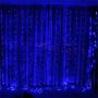 COLORWAY LED szalag, LED garland ColorWay curtain (curtain) 3x3m 300LED 220V blue color