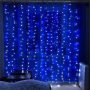 COLORWAY LED szalag, LED garland ColorWay curtain (curtain) 3x3m 300LED 220V blue color