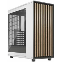   FRACTAL DESIGN Ház Midi ATX North Chalk TGC Tápegység nélkül, Fehér Üvegfalú