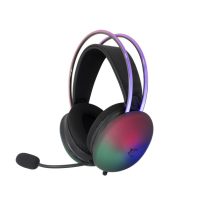   WHITE SHARK FIREFLY-B, GH-2342-B gamer fejhallgató, fekete/RGB, (3.5 Jack)