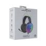 WHITE SHARK FIREFLY-B, GH-2342-B gamer fejhallgató, fekete/RGB, (3.5 Jack)