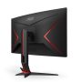 AOC Ívelt Gaming 165Hz VA monitor 27" CQ27G2S/BK, 2560x1440, 16:9, 250cd/m2, 1ms, 2xHDMI/DisplayPort